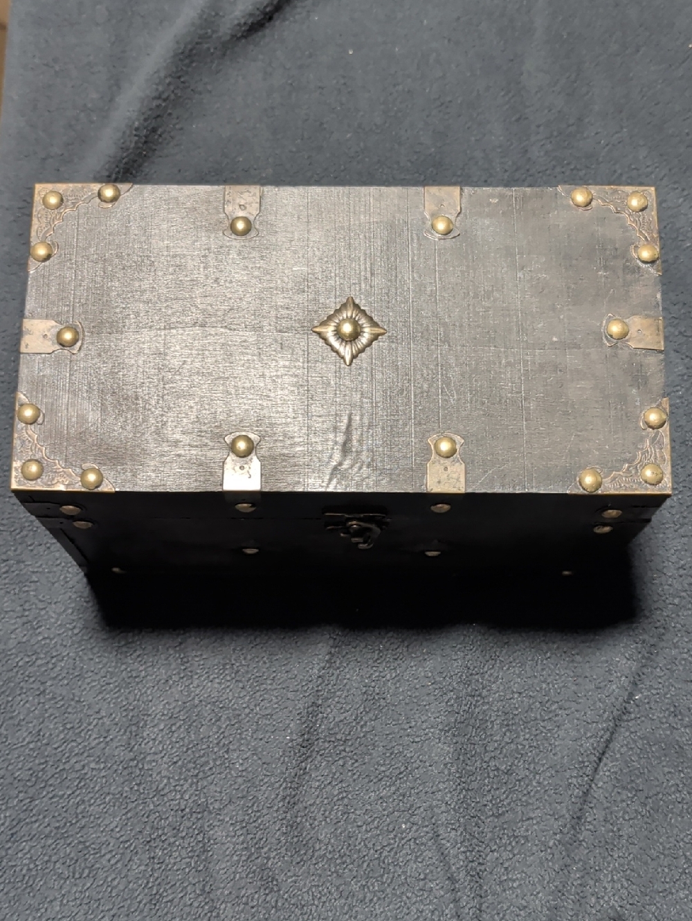 Trunk Box w/Brass Tone Accents - NWOT